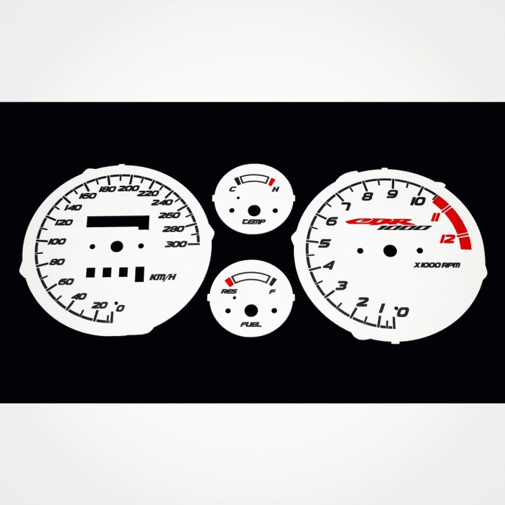 Honda CBR 1000 F SC24 1989-1991 KM/H White - 1