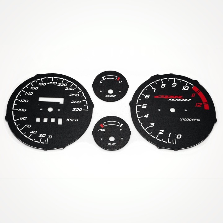 Honda CBR 1000 F SC24 DUAL 1992-1999 KM/H Black - 1