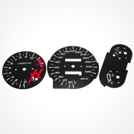 Honda CBR 1100 XX Blackbird 1996-2000 HISS KM/H Black - 1