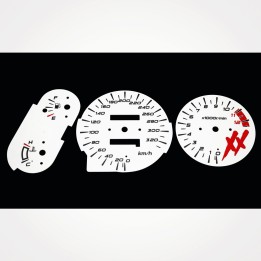 Honda CBR 1100 XX Blackbird 1996-2000 KM/H White - 1