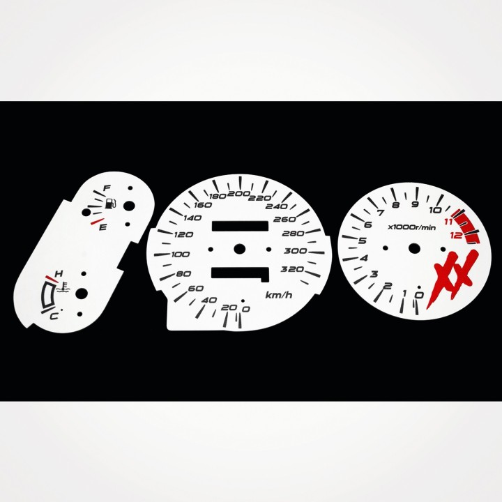 Honda CBR 1100 XX Blackbird 1996-2000 KM/H White - 1