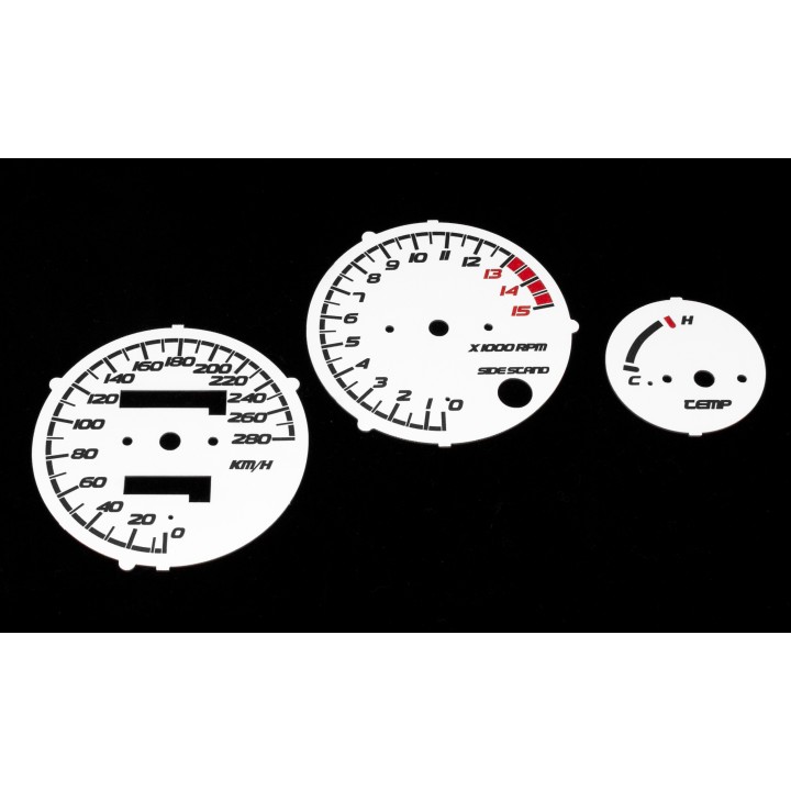 Honda CBR 600 F2 1991-1994 KM/H White - 1