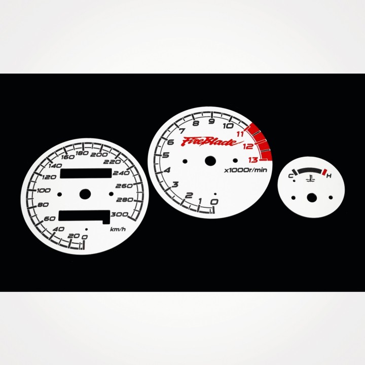 Honda CBR 900 RR Fireblade 919 SC33 1996-1997 KM/H White - 1