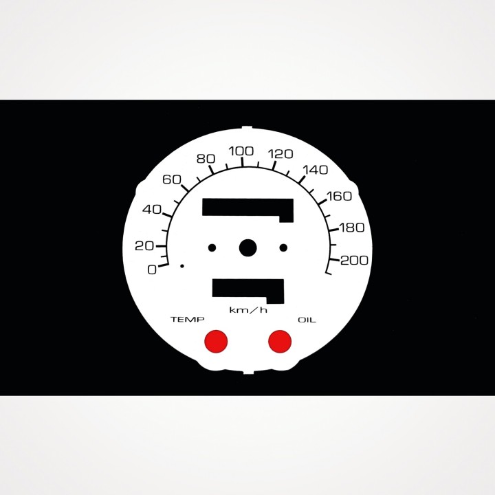 Honda VT 1100C Shadow 1987-1994 KM/H White - 1