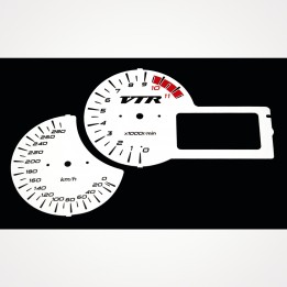 Honda VTR 1000 F 2001-2005 KM/H White - 1