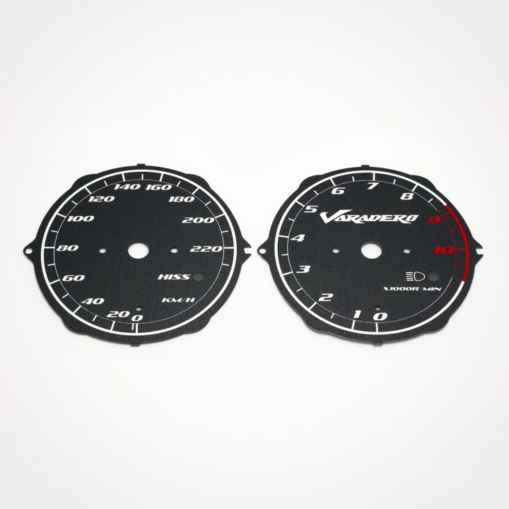 Honda XL 1000V Varadero 2003-2005 without ABS KM/H Black - 1