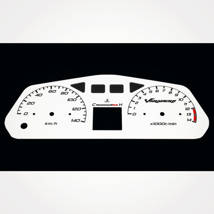 Honda XL 125 Varadero 2001-2006 KM/H White - 1