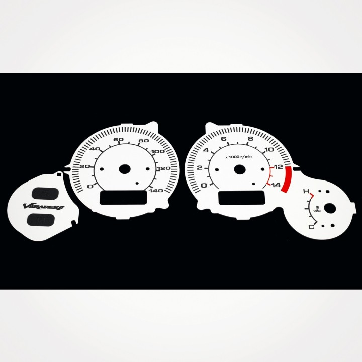 Honda XL 125 Varadero 2007-2011 KM/H White - 1