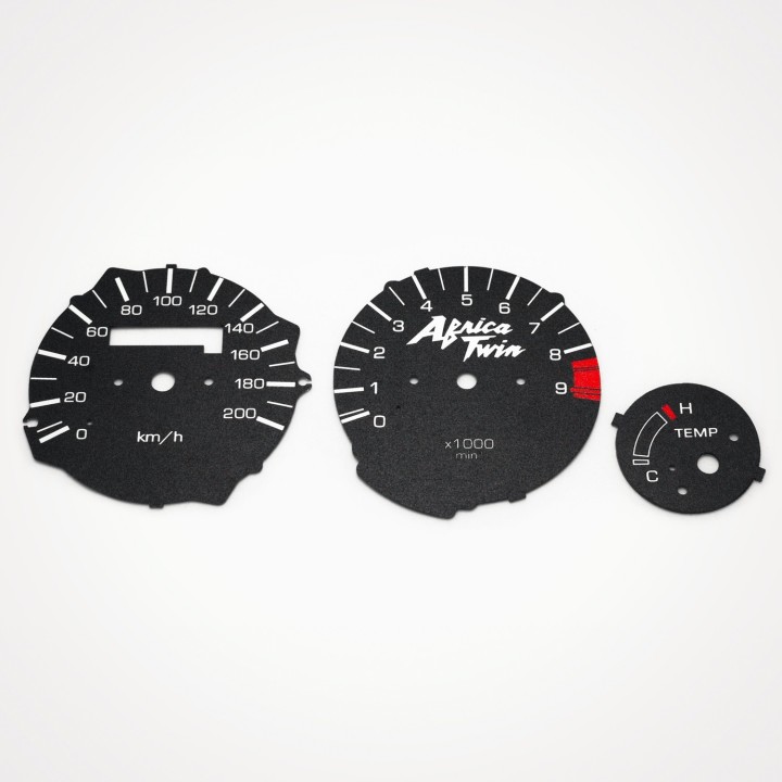 Honda XRV 750 Africa Twin 1992-2003 Tripmaster KM/H Black - 1