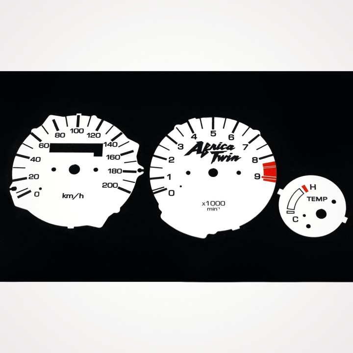 Honda XRV 750 Africa Twin 1992-2003 Tripmaster KM/H White - 1