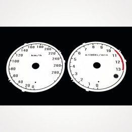 Kawasaki 1400 GTR 2007-2009 KM/H White - 1