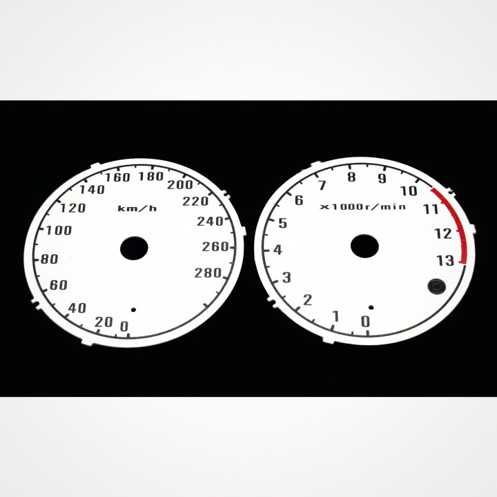 Kawasaki 1400 GTR 2007-2009 KM/H White - 1