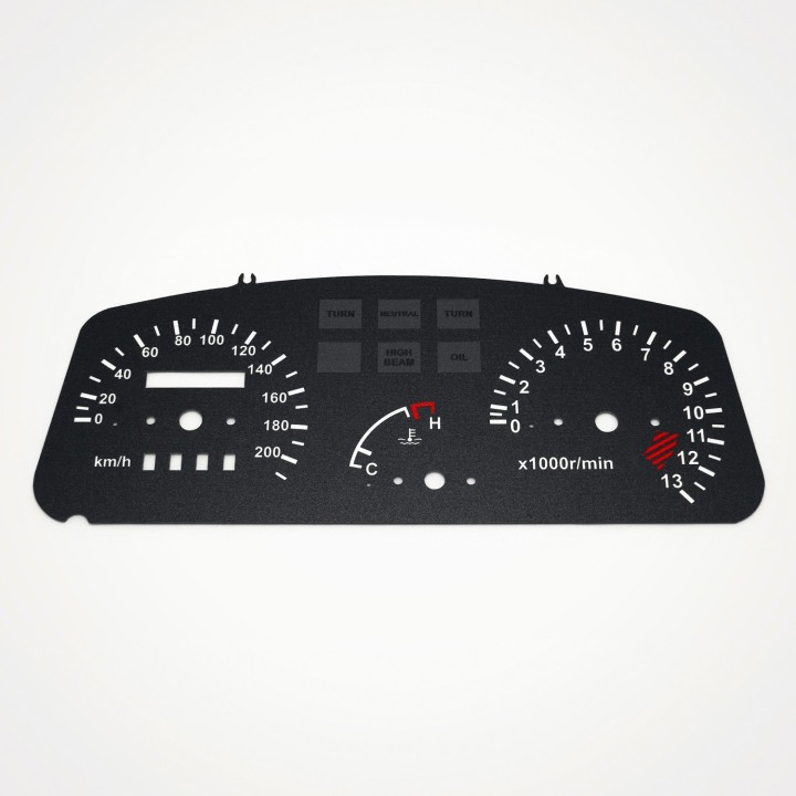 Kawasaki GPZ 500S 1987-1993 KM/H Black - 1