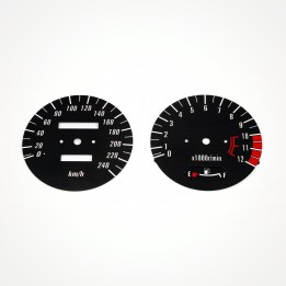 Kawasaki Zephyr ZR 750 1991-1998 KM/H Black - 1