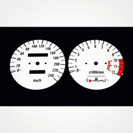 Kawasaki Zephyr ZR 750 1991-1998 KM/H White - 1