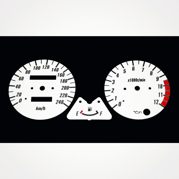 Kawasaki ZR-7 1999-2003 KM/H White - 1