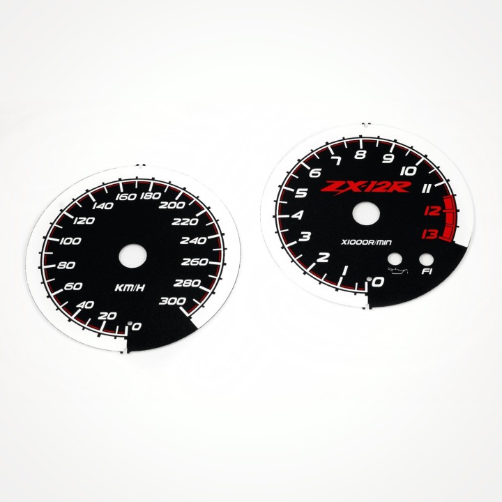 Kawasaki ZX-12R Ninja 2002-2006 KM/H Black - 1