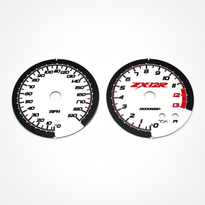 Kawasaki ZX-12R Ninja 2002-2006 MPH White - 1