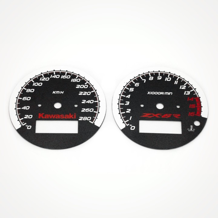 Kawasaki ZX-6R Ninja 600 1998-1999 KM/H Black - 1