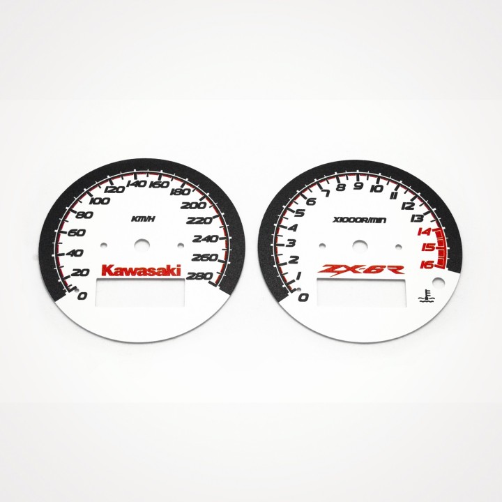 Kawasaki ZX-6R Ninja 600 1998-1999 KM/H White - 1