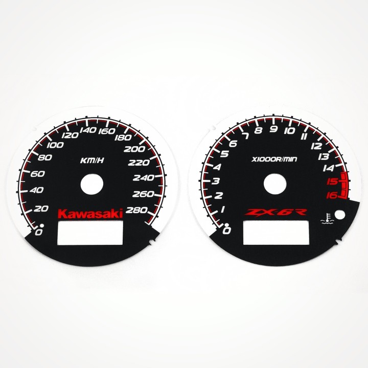 Kawasaki ZX-6R Ninja 600 2000-2002 KM/H Black - 1