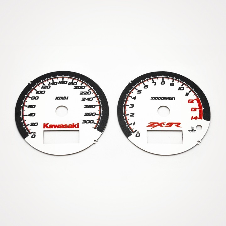 Kawasaki ZX-9R Ninja 900 2000-2003 KM/H White - 1