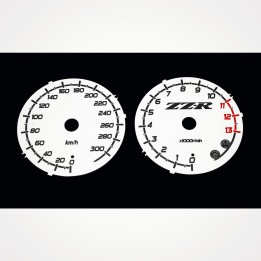 Kawasaki ZZR 1400 2012-2016 KM/H White - 1