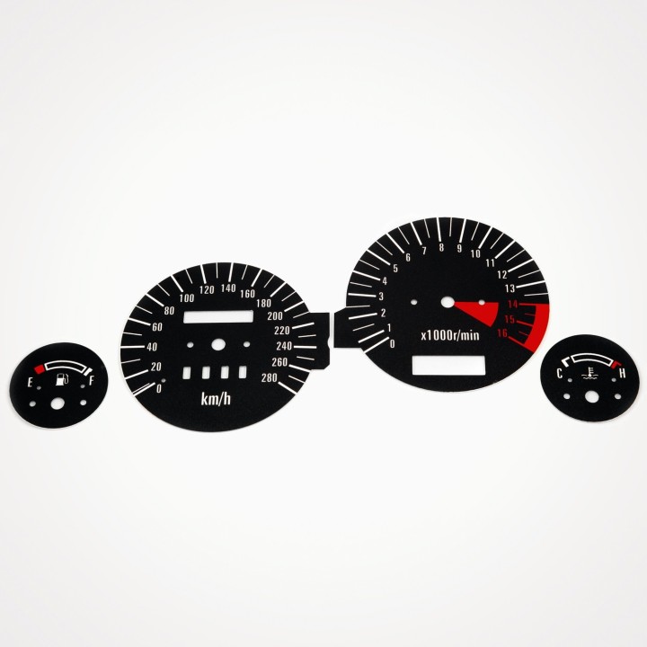 Kawasaki ZZR 600 E ZX6E 1993-2000 KM/H Black - 1