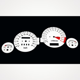 Kawasaki ZZR 600 E ZX6E 1993-2000 KM/H White - 1