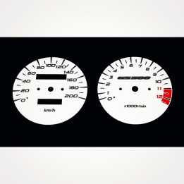 Suzuki GS 500 2005-2008 KM/H White - 1