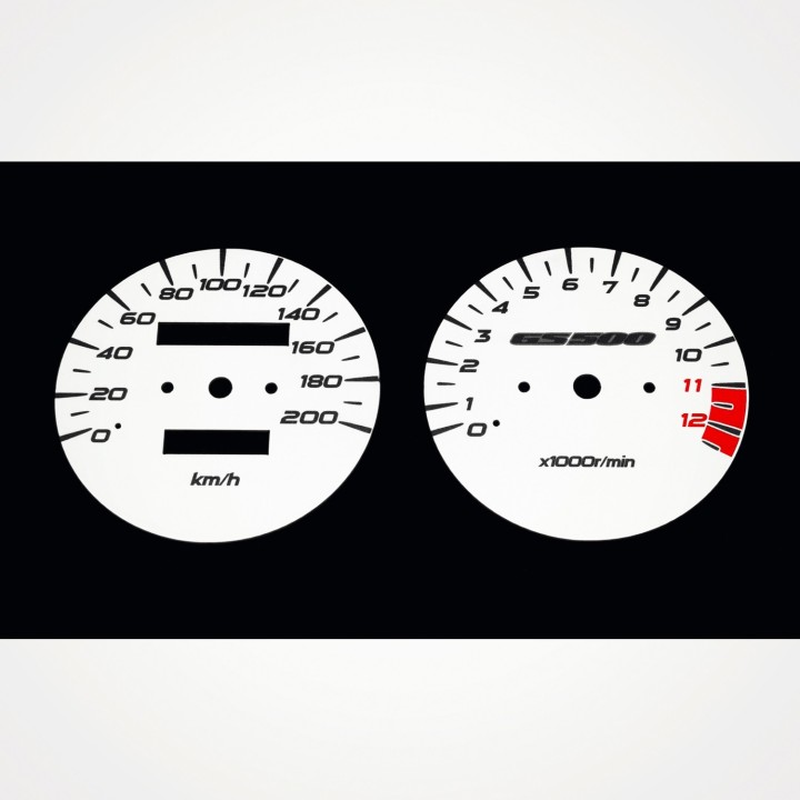 Suzuki GS 500 2005-2008 KM/H White - 1
