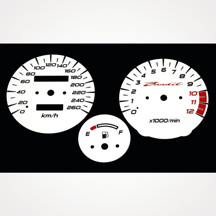 Suzuki GSF 1200 S Bandit 1996-2000 KM/H White - 1