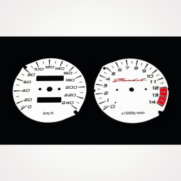 Suzuki GSF 600 Bandit 1995-1999 KM/H White - 1