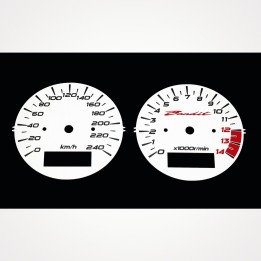 Suzuki GSF 600 Bandit 2002-2004 KM/H White - 1