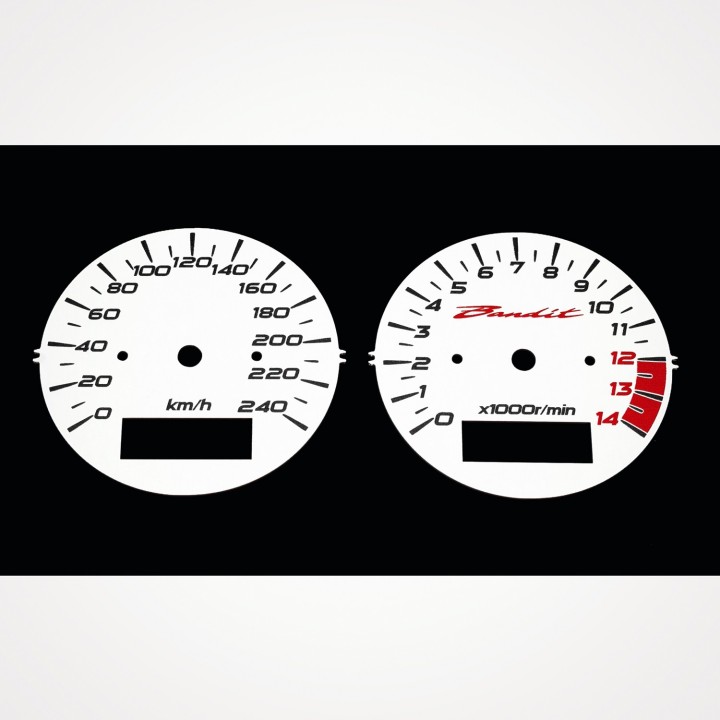 Suzuki GSF 600 Bandit 2002-2004 KM/H White - 1