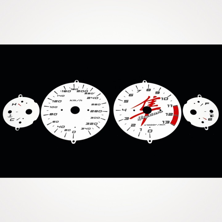 Suzuki GSX 1300 R Hayabusa 1999-2000 KM/H White - 1