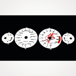 Suzuki GSX 1300 R Hayabusa 2001-2007 KM/H White - 1