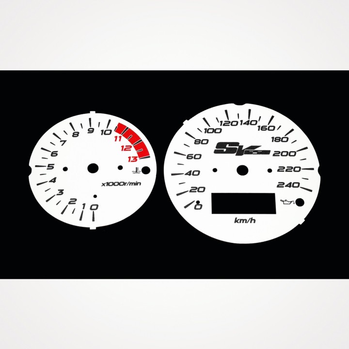 Suzuki SV 650 N 1999-2002 KM/H White - 1