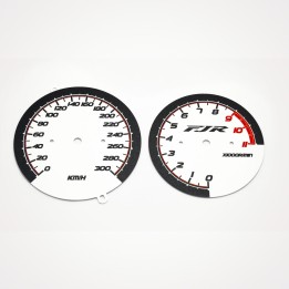 Yamaha FJR 1300 2001-2002 KM/H White - 1