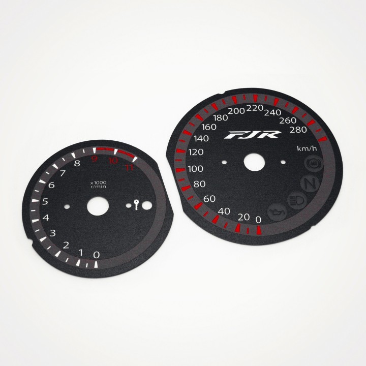 Yamaha FJR 1300 2006-2012 KM/H Black - 1