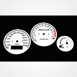 Yamaha FZS 600 Fazer 1998-2001 KM/H White - 1