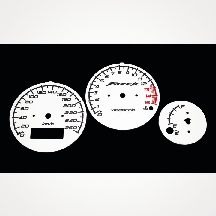 Yamaha FZS 600 Fazer 1998-2001 KM/H White - 1