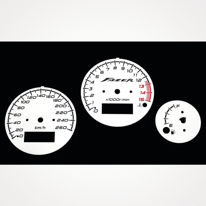 Yamaha FZS 600 Fazer 2001-2003 KM/H White - 1