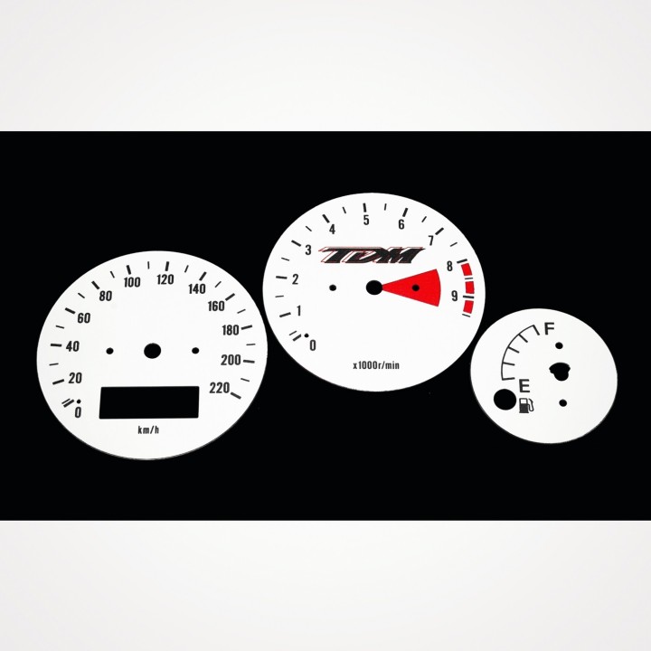 Yamaha TDM 850 1996-2001 KM/H White - 1