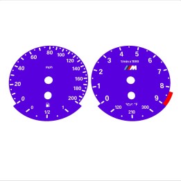 BMW E90 E92 M3 Purple - Standard - 2