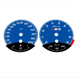 BMW E90 E92 M3 Dark Blue - Black Bottom - 23