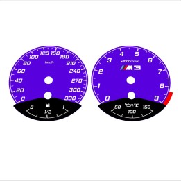 BMW E90 E92 M3 Purple - Black Bottom - 29