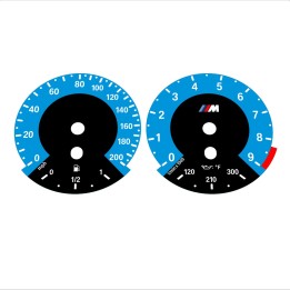 BMW E90 E92 M3 Blue - 1M style - 2