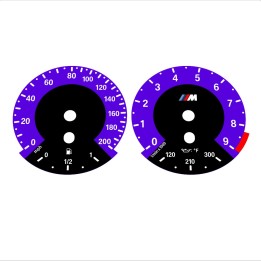 BMW E90 E92 M3 Purple - 1M style - 2