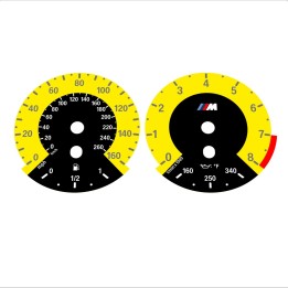 BMW E90 E92 335i 160 MPH+km/h Yellow - 1M Style - 26